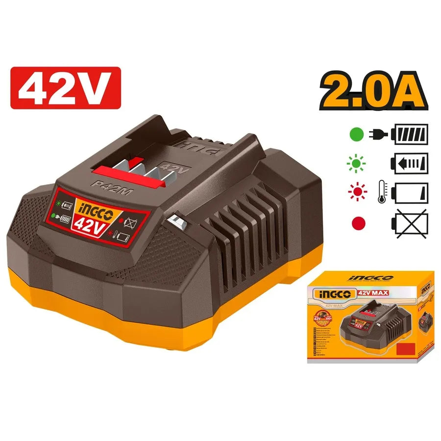 42V Lithium-Ion Battery Charger 2Ah - INGCO